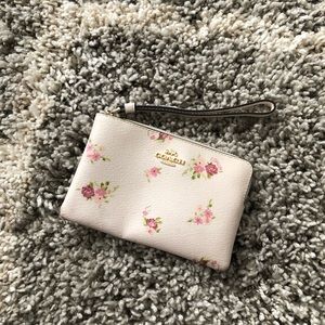 Coach Floral Wristlet
